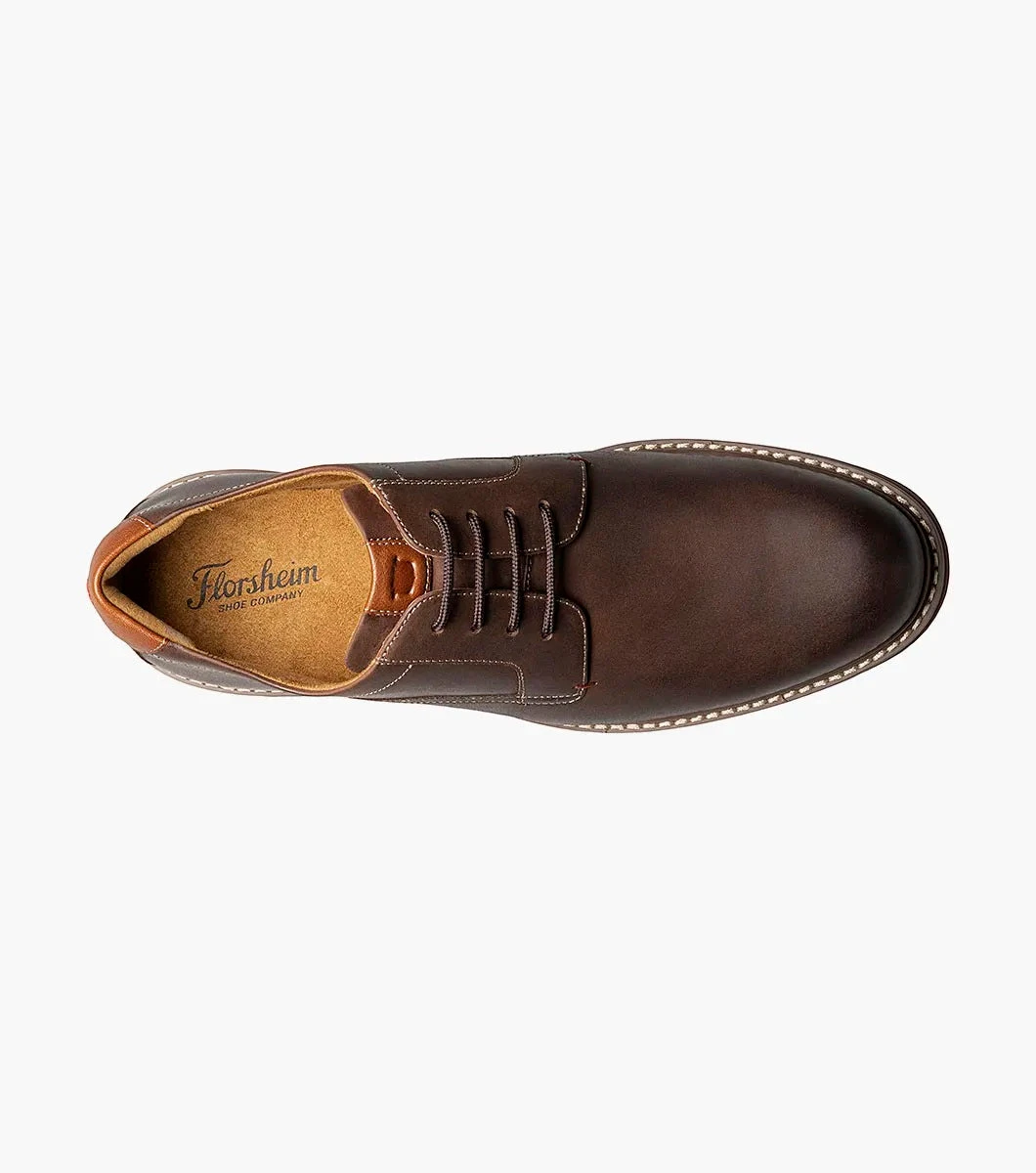 'Florsheim' Men's Norwalk Plain Toe Oxford - Brown Crazy Horse 4 'Florsheim' Men's Norwalk Plain Toe Oxford - Brown Crazy Horse - Image 2