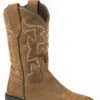 'Roper' Kids' 9" Crazy Horse Western Square Toe - Brown