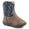 'Roper' Infant Cowbabies Western Square Toe - Brown / Navy -Fashion Boots Store 0901619002925 1024x1024@2x