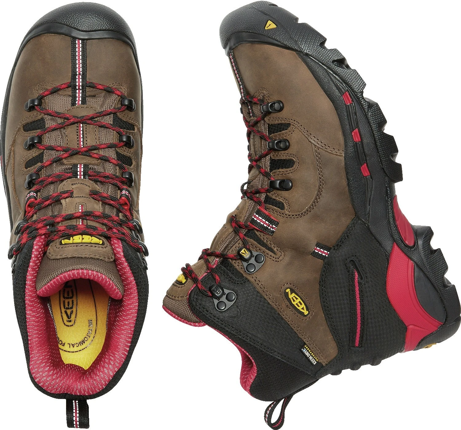 'Keen Utility' Men's 6" Pittsburgh WP Steel Toe - Bison Brown / Red / Black 7 'Keen Utility' Men's 6" Pittsburgh WP Steel Toe - Bison Brown / Red / Black - Image 5