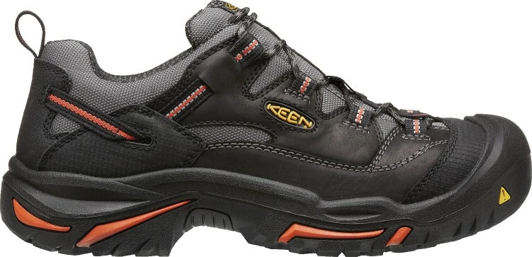 'Keen Utility' Men's Braddock Low Steel Toe - Black / Grey / Orange 3 'Keen Utility' Men's Braddock Low Steel Toe - Black / Grey / Orange