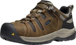 'Keen' Men's Flint II EH WP Steel Toe - Cascade Brown / Orion Blue -Fashion Boots Store 1023236 F3Q large 1024x1024@2x