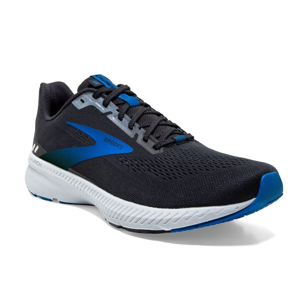 'Brooks' Men's Launch GTS 8 - Black / Grey / Blue 4 'Brooks' Men's Launch GTS 8 - Black / Grey / Blue - Image 2
