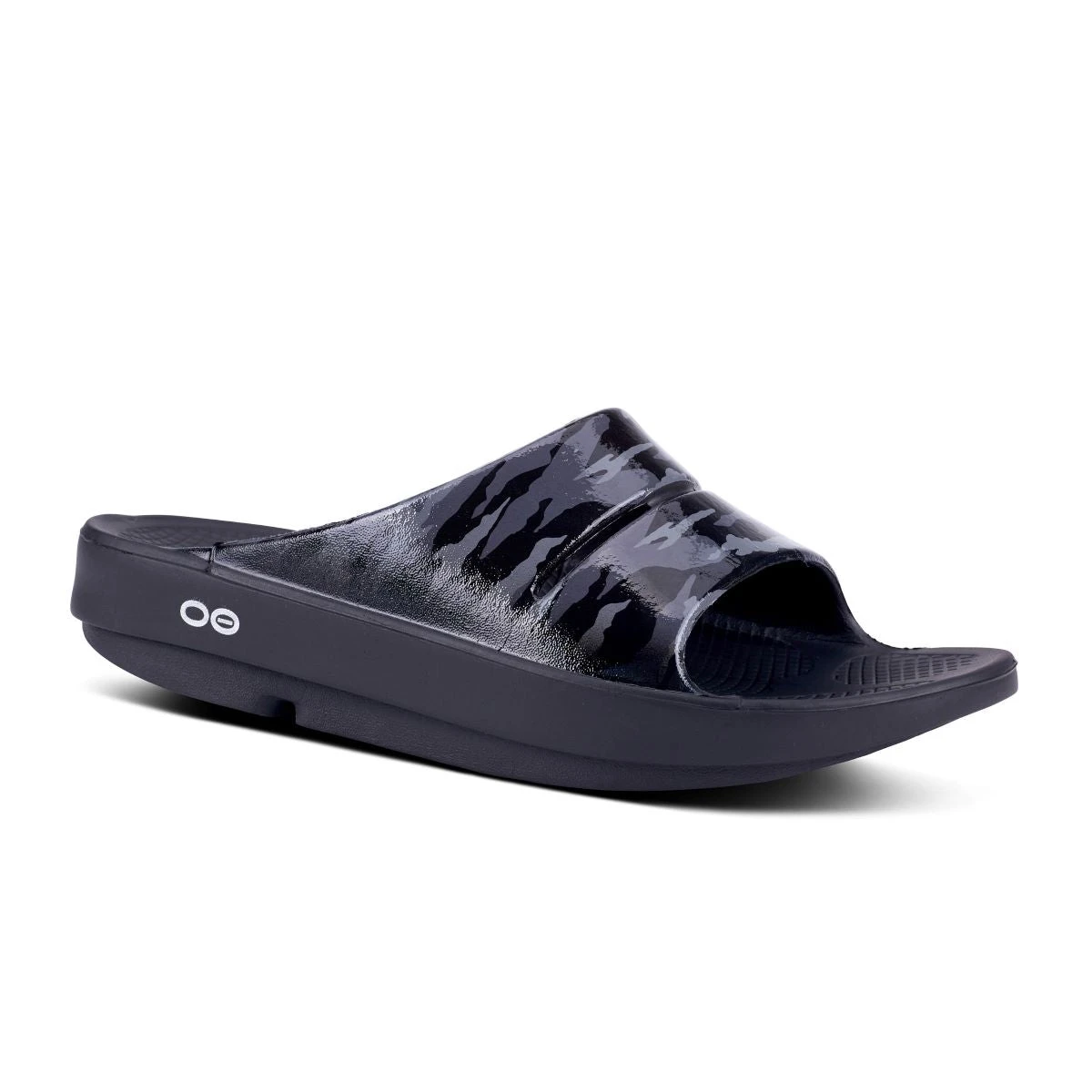 'OOFOS' Women's OOahh Slide Limited Edition - Black / Gray / Camo 4 'OOFOS' Women's OOahh Slide Limited Edition - Black / Gray / Camo - Image 2