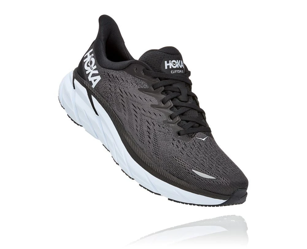 'HOKA' Men's Clifton 8 - Black / White 3 'HOKA' Men's Clifton 8 - Black / White