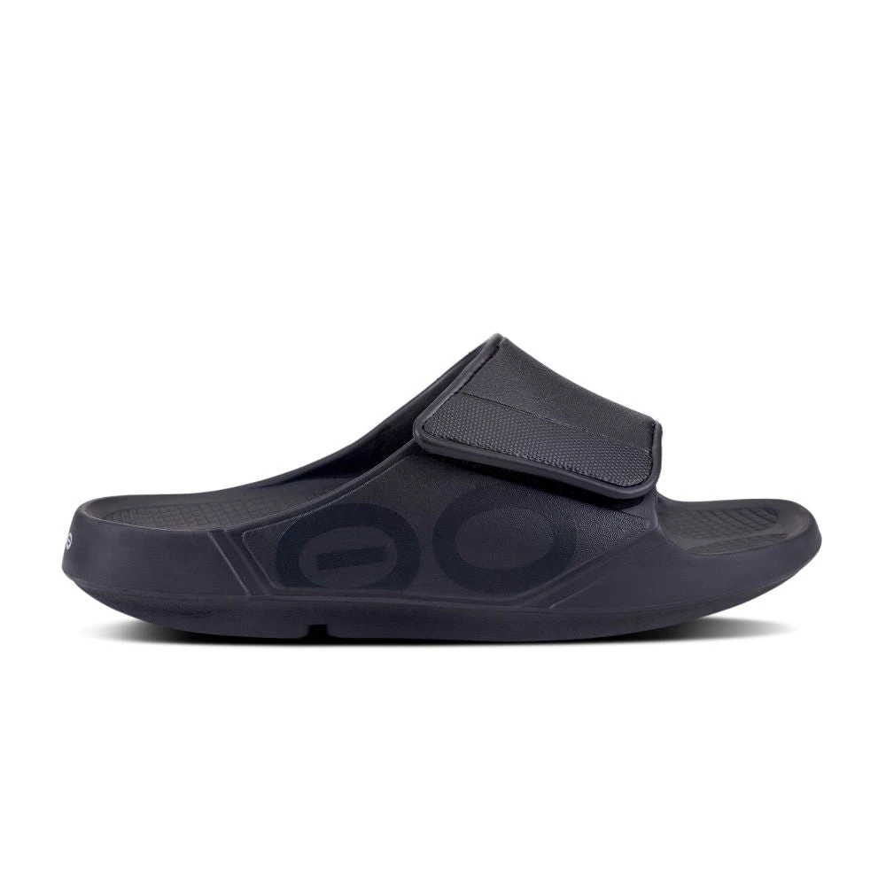 'OOFOS' Unisex OOahh Sport Flex Sandal - Black Matte 3 'OOFOS' Unisex OOahh Sport Flex Sandal - Black Matte