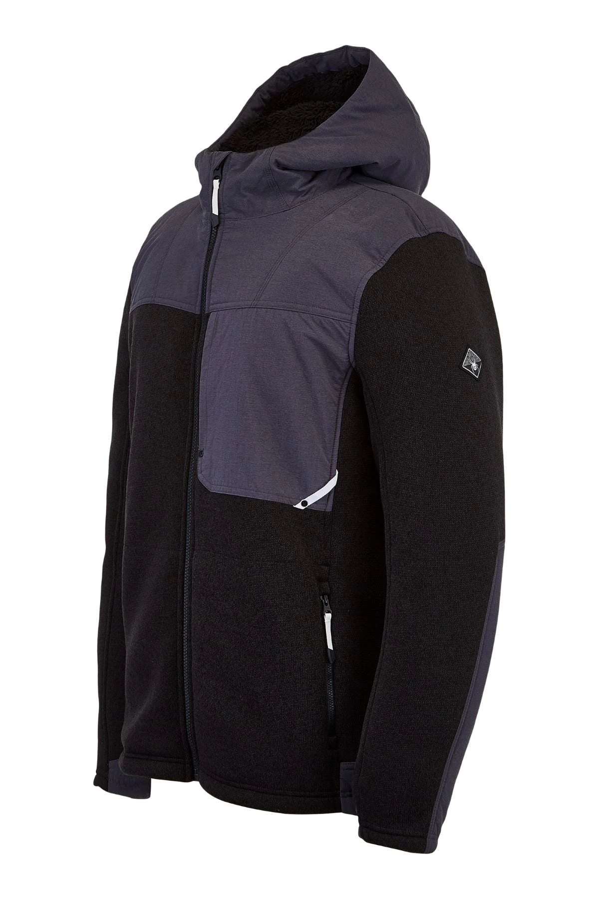 'Spyder' Men's Alps Full Zip Hoodie - Black 5 'Spyder' Men's Alps Full Zip Hoodie - Black - Image 3