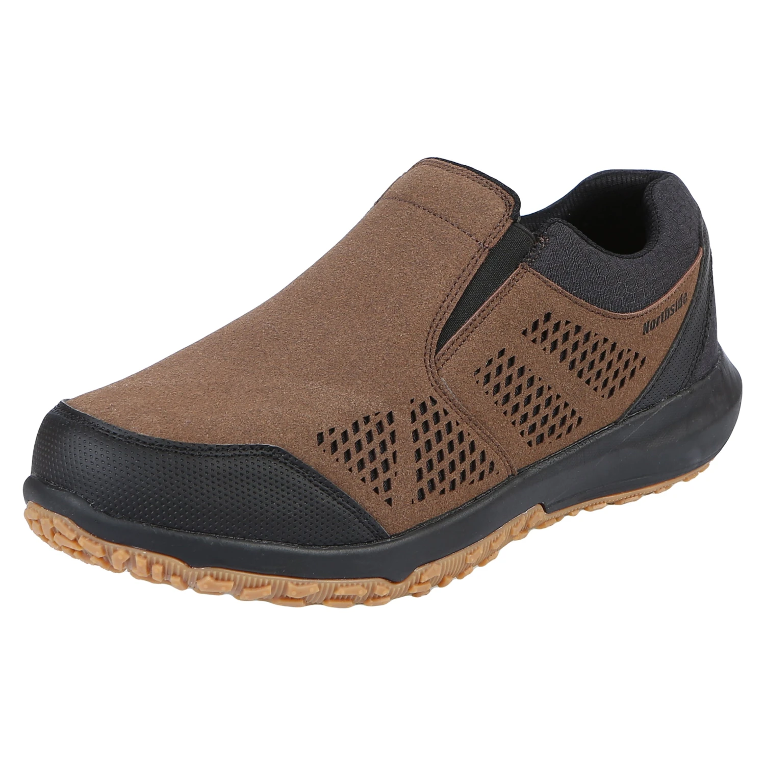 'Northside' Men's Benton Slip On Moc - Brown / Black 3 'Northside' Men's Benton Slip On Moc - Brown / Black