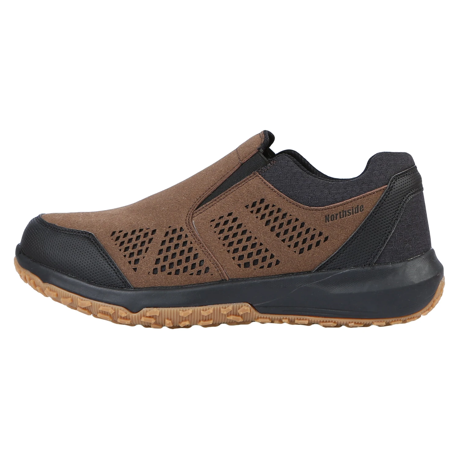 'Northside' Men's Benton Slip On Moc - Brown / Black 8 'Northside' Men's Benton Slip On Moc - Brown / Black - Image 6