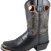 'Smoky Mountain' Children's Western Square Toe - Black