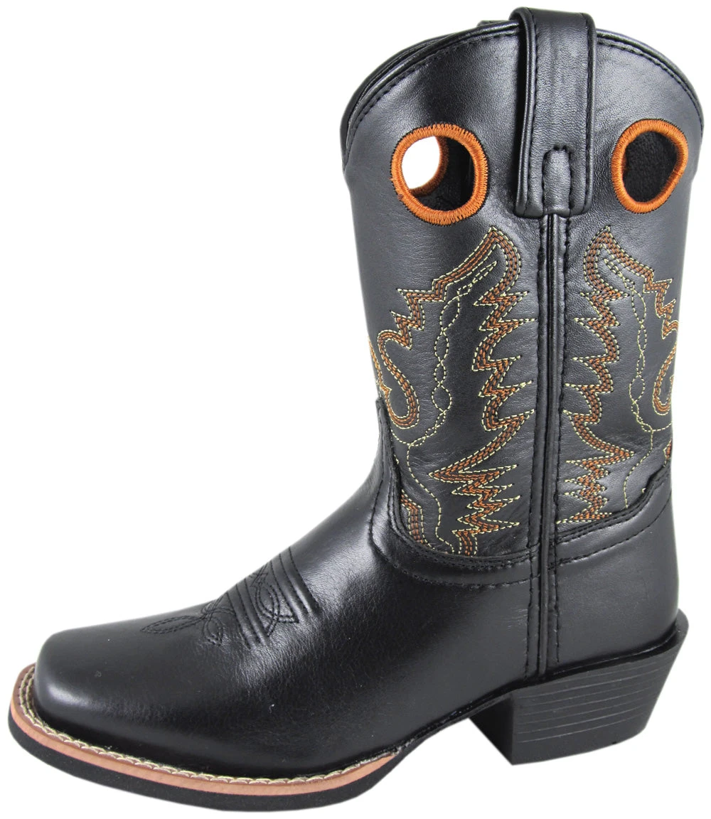 'Smoky Mountain' Children's Western Square Toe - Black 3 'Smoky Mountain' Children's Western Square Toe - Black