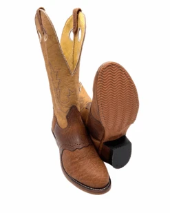 'Boulet' Men's 13" Buckaroo Western Round Toe - Cognac / Butterscotch -Fashion Boots Store 41636 1 1024x1024@2x