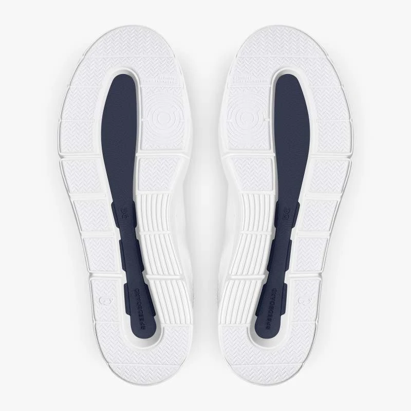 'On Running' Men's THE ROGER Advantage 1 Tennis Sneaker - White / Ink 5 'On Running' Men's THE ROGER Advantage 1 Tennis Sneaker - White / Ink - Image 3