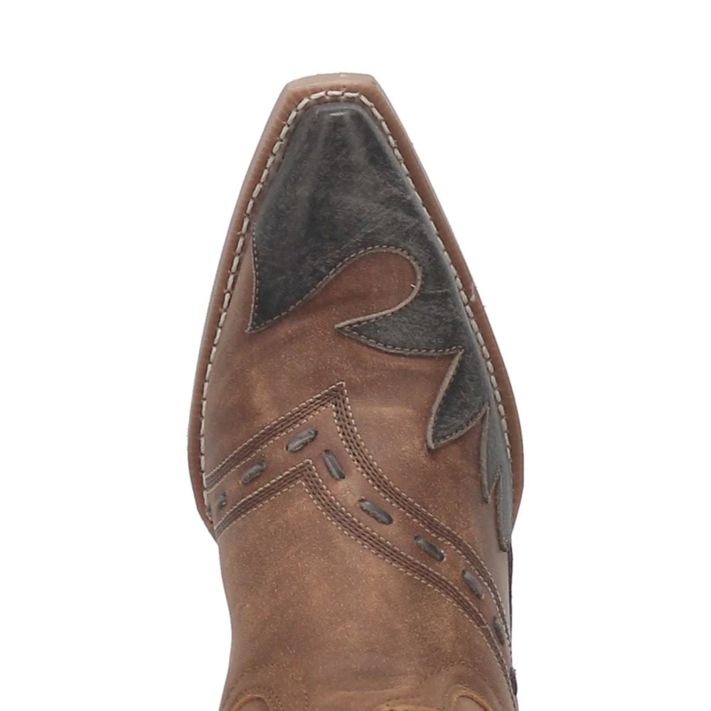 'Laredo' Men's 12" Porter Overlay Western Snip Toe - Tan 8 'Laredo' Men's 12" Porter Overlay Western Snip Toe - Tan - Image 6