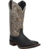 'Laredo' Men's 13" Isaac Western Square Toe - Black / Grey -Fashion Boots Store 7910 1 1 1024x1024@2x