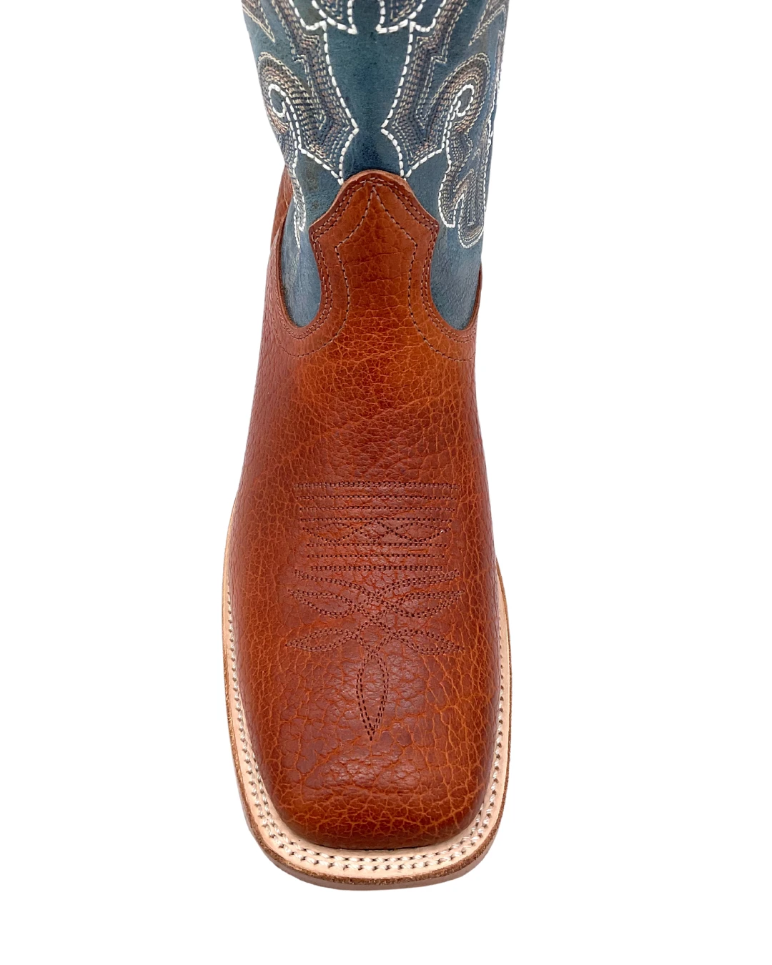 'Boulet' Men's 13" Western Square Toe - Utta Whisky / Puma Turqueza 4 'Boulet' Men's 13" Western Square Toe - Utta Whisky / Puma Turqueza - Image 2