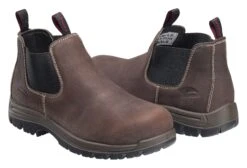 'Avenger' Men's 4" Foreman Romeo EH SR Comp Toe Pull On - Brown -Fashion Boots Store A7110 pair 1024x1024@2x