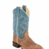 'Old West' Children's Western Square Toe - Brown / Sky Blue 2 'Old West' Children's Western Square Toe - Brown / Sky Blue -Fashion Boots Store BSC1944 1024x1024@2x