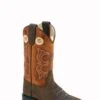 'Old West' Children's Western Square Toe - Brown / Orange -Fashion Boots Store BSC1961 1024x1024@2x