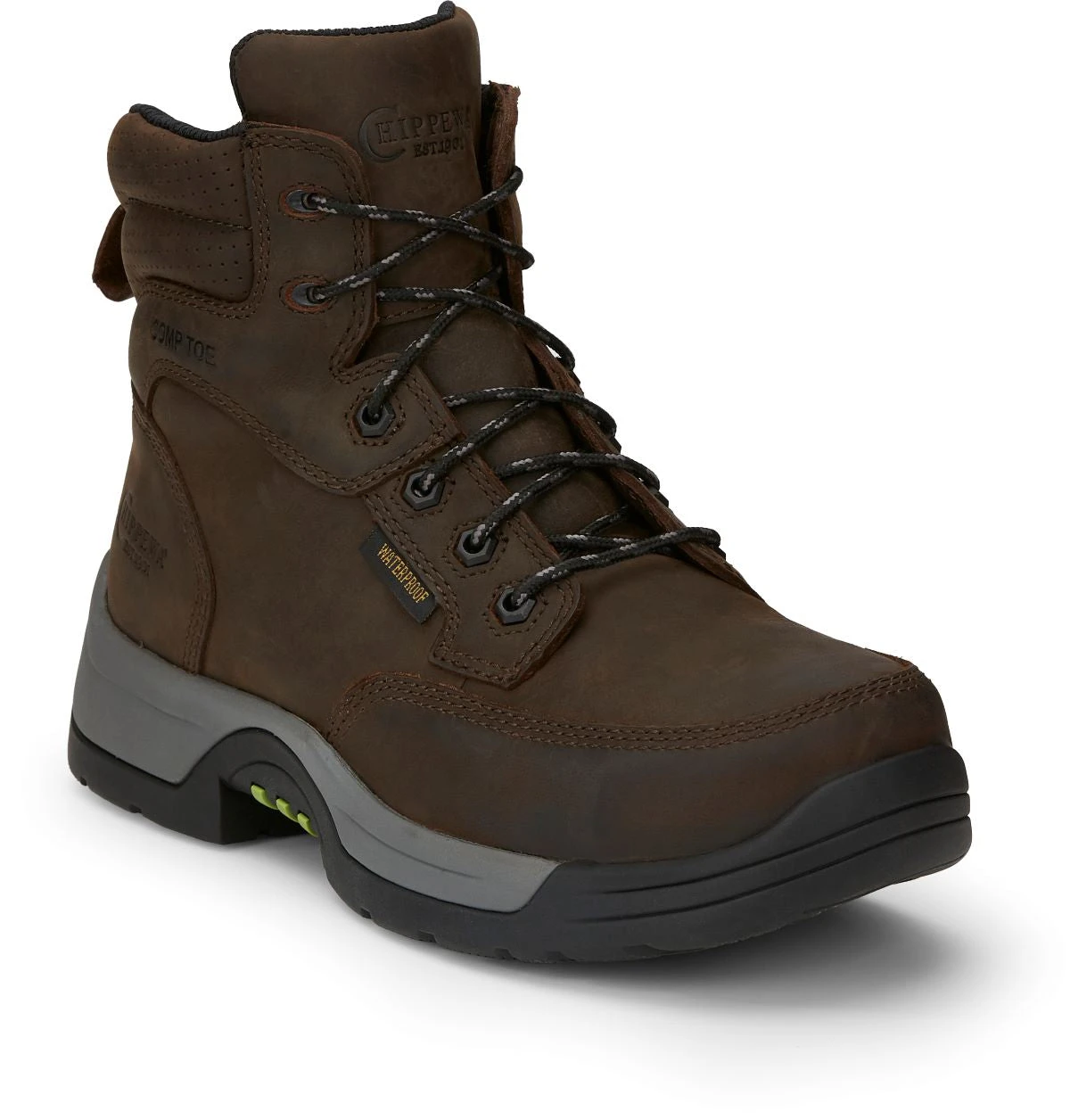 'Chippewa' Men's 6" Fabricator EH WP ESD Comp Toe - Brown 8 'Chippewa' Men's 6" Fabricator EH WP ESD Comp Toe - Brown - Image 6