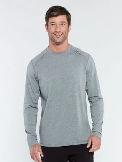 'TASC' Men's Carrollton Bamboo Tee - Heather Grey