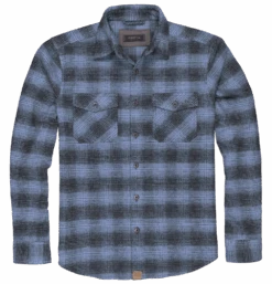 'Dakota Grizzly' Men's Briggs Flannel Button Down - Wave