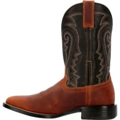 'Durango' Men's 11" Westward Square Toe - Brown/Black 13 'Durango' Men's 11" Westward Square Toe - Brown/Black -Fashion Boots Store DDB0339 instep profile 1024x1024@2x