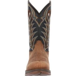'Durango' Men's 12" Rebel Western Round Toe - Oak Bark / Midnight -Fashion Boots Store DDB0428 front 1024x1024@2x
