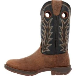 'Durango' Men's 12" Rebel Western Round Toe - Oak Bark / Midnight -Fashion Boots Store DDB0428 instep profile 1024x1024@2x