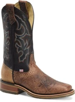 'Double H' Men's 12" Grissom SR Square Toe I.C.E. ™ Roper - Kenia Cognac / Summer Tan / Black 14 'Double H' Men's 12" Grissom SR Square Toe I.C.E. ™ Roper - Kenia Cognac / Summer Tan / Black -Fashion Boots Store DH4644 500xauto 1024x1024@2x