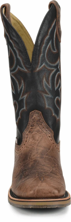'Double H' Men's 12" Grissom SR Square Toe I.C.E. ™ Roper - Kenia Cognac / Summer Tan / Black 12 'Double H' Men's 12" Grissom SR Square Toe I.C.E. ™ Roper - Kenia Cognac / Summer Tan / Black -Fashion Boots Store DH4644 500xauto Toe 1024x1024@2x