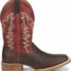 'Double H' Men's 12" Clifton Western Square Toe Roper - Buckskin / Red -Fashion Boots Store DH6017 500xauto Profile 1024x1024@2x