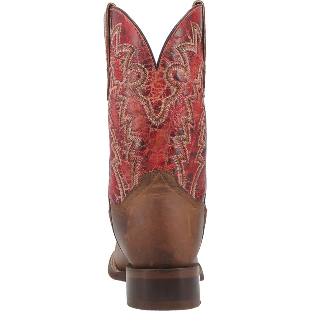 'Dan Post' Men's 11" Killeen Western Square Toe - Tan / Red 7 'Dan Post' Men's 11" Killeen Western Square Toe - Tan / Red - Image 5