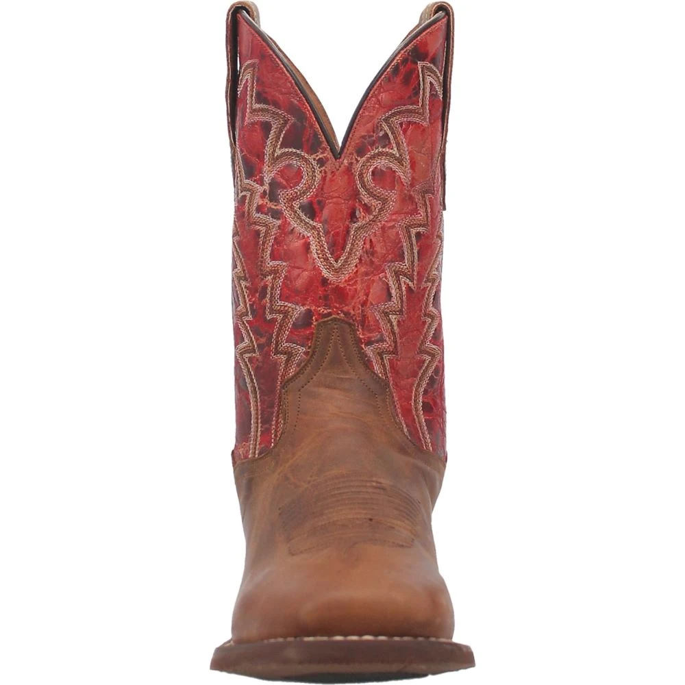 'Dan Post' Men's 11" Killeen Western Square Toe - Tan / Red 6 'Dan Post' Men's 11" Killeen Western Square Toe - Tan / Red - Image 4