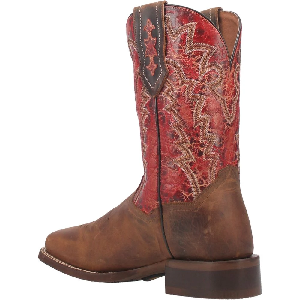 'Dan Post' Men's 11" Killeen Western Square Toe - Tan / Red 11 'Dan Post' Men's 11" Killeen Western Square Toe - Tan / Red - Image 9