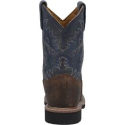 'Dan Post' Kids' 8" Brantley Western - Brown / Blue (Sizes 8.5C-3Y) -Fashion Boots Store DPC2938 4 1024x1024@2x