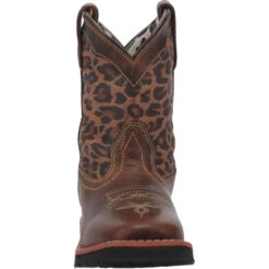 'Dan Post' Youth 9" Makucha Leopard Western Square Toe - Tan / Multi (Sizes 12C-3Y) -Fashion Boots Store DPC2951 5 1024x1024@2x