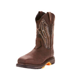 'Ariat' Men's 11" Workhog XT EH Comp Toe - Brown -Fashion Boots Store F18 MNS Workhog XT Dare Simmons 10024952 front 1024x1024@2x