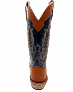 'Fenoglio Boots' Men's 13" Boomer Western Square Toe - Russet / Blue -Fashion Boots Store FB001012045 1024x1024@2x