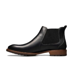 'Florsheim' Men's Lodge Plain Toe Gore Boot - Black Crazy Horse -Fashion Boots Store Florsheim Fall 2020 14285 010 ALT 4 1024x1024@2x