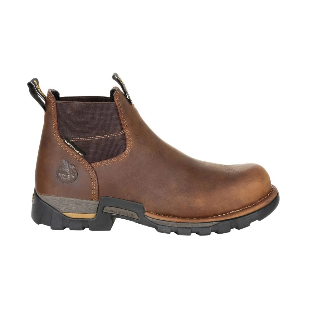 'Georgia Boot' Men's 4" Eagle One EH WP Chelsea Soft Toe - Brown 3 'Georgia Boot' Men's 4" Eagle One EH WP Chelsea Soft Toe - Brown