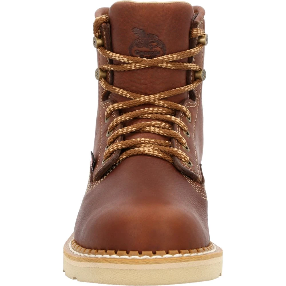 'Georgia Boot' Men's 6" Wedge Moc Toe EH Soft Toe - Brown 6 'Georgia Boot' Men's 6" Wedge Moc Toe EH Soft Toe - Brown - Image 4