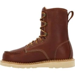 'Georgia Boot' Men's 8" Wedge Moc Toe EH Soft Toe - Brown 15 'Georgia Boot' Men's 8" Wedge Moc Toe EH Soft Toe - Brown -Fashion Boots Store GB00480 instep profile 1024x1024@2x