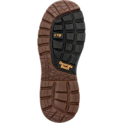 'Georgia Boot' Men's 6" Over Time EH WP Soft Toe - Brown -Fashion Boots Store GB00521 outsole 1024x1024@2x