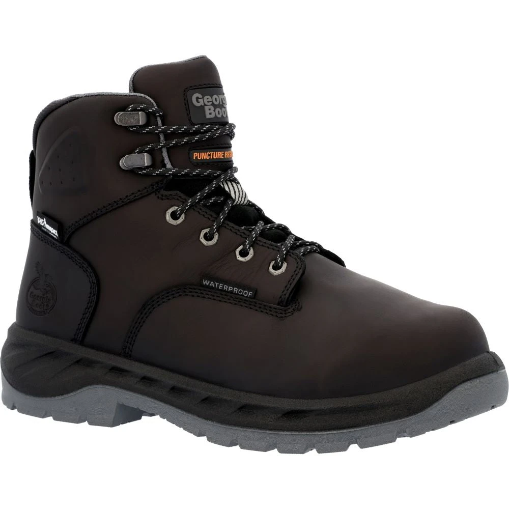 'Georgia Boot' Men's 6" OT Int. MetGuard EH WP Alloy Toe - Black 8 'Georgia Boot' Men's 6" OT Int. MetGuard EH WP Alloy Toe - Black - Image 6