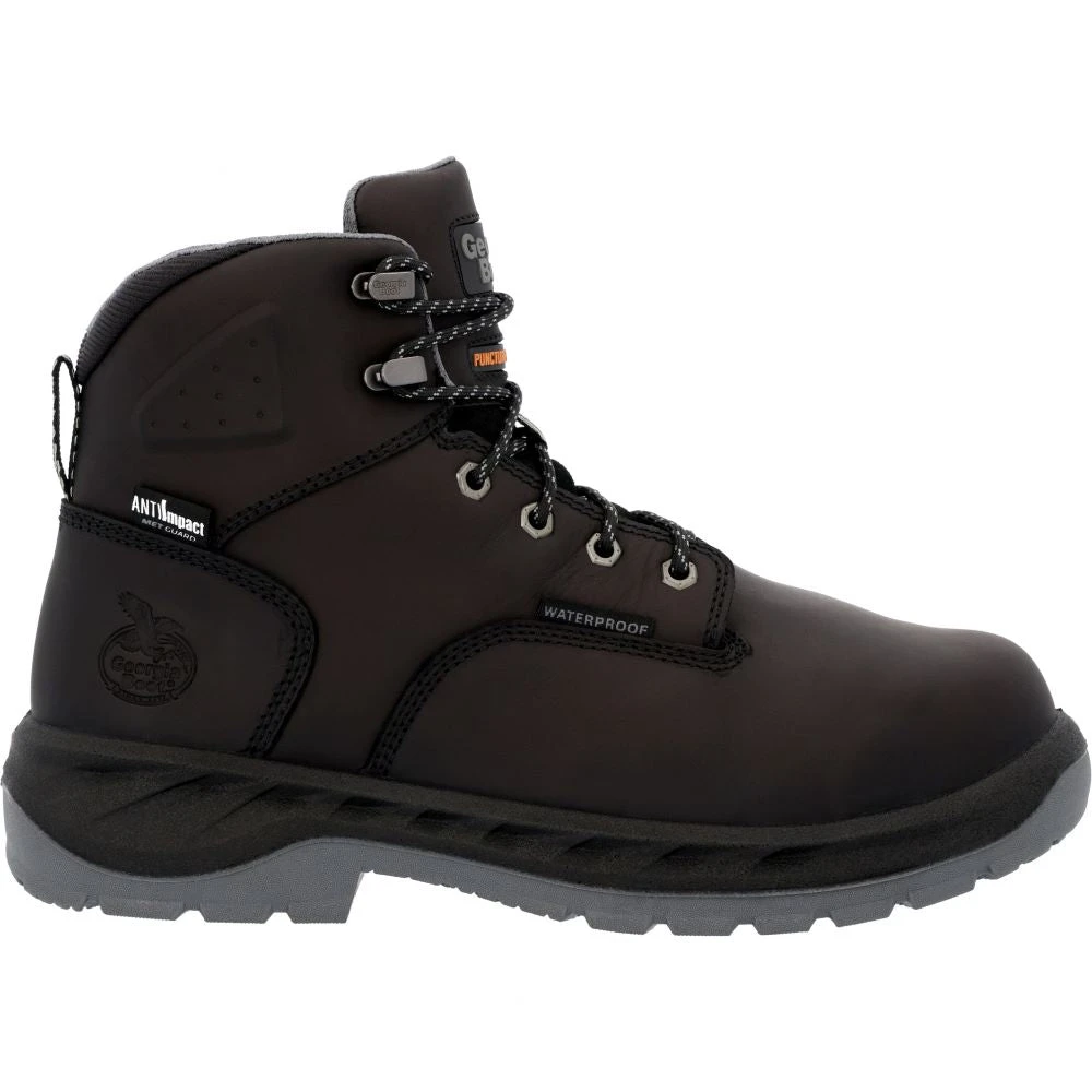 'Georgia Boot' Men's 6" OT Int. MetGuard EH WP Alloy Toe - Black 3 'Georgia Boot' Men's 6" OT Int. MetGuard EH WP Alloy Toe - Black