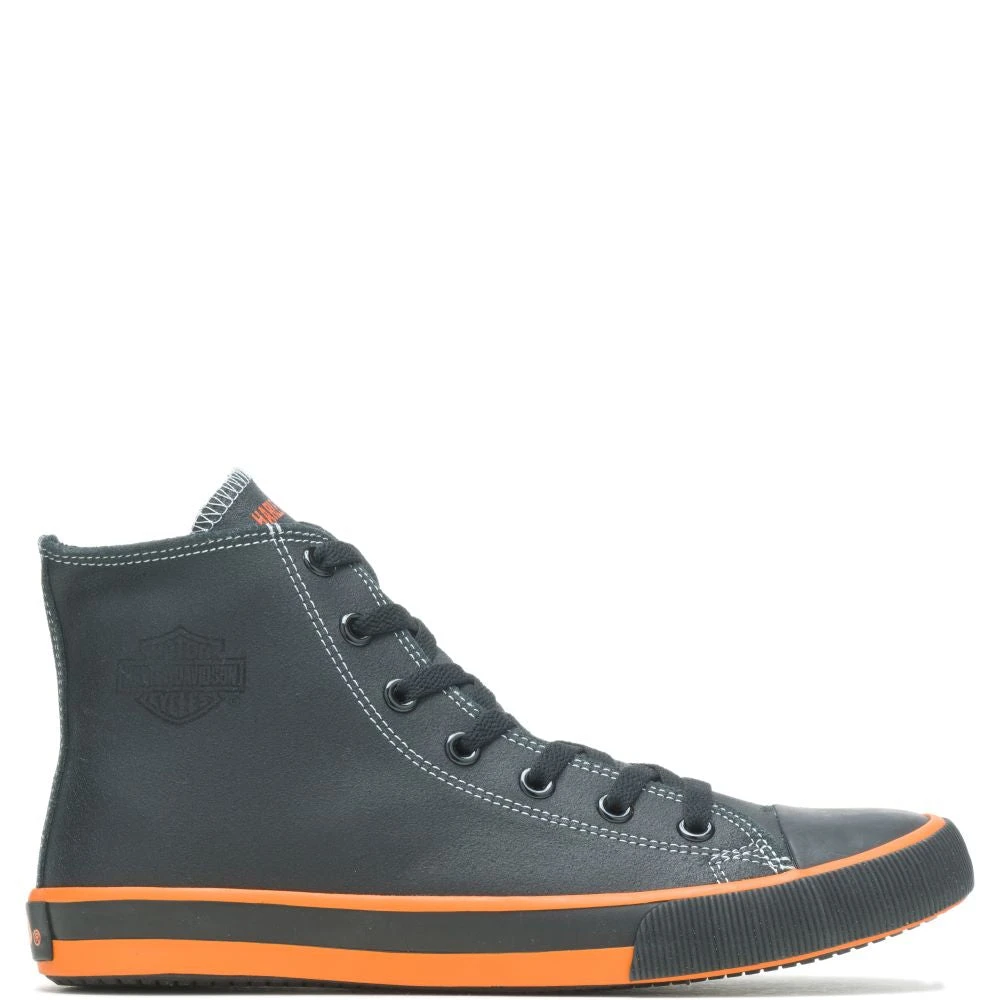 'Harley Davidson' Men's 4.25" Nathan Hi-Top Sneaker - Black 3 'Harley Davidson' Men's 4.25" Nathan Hi-Top Sneaker - Black