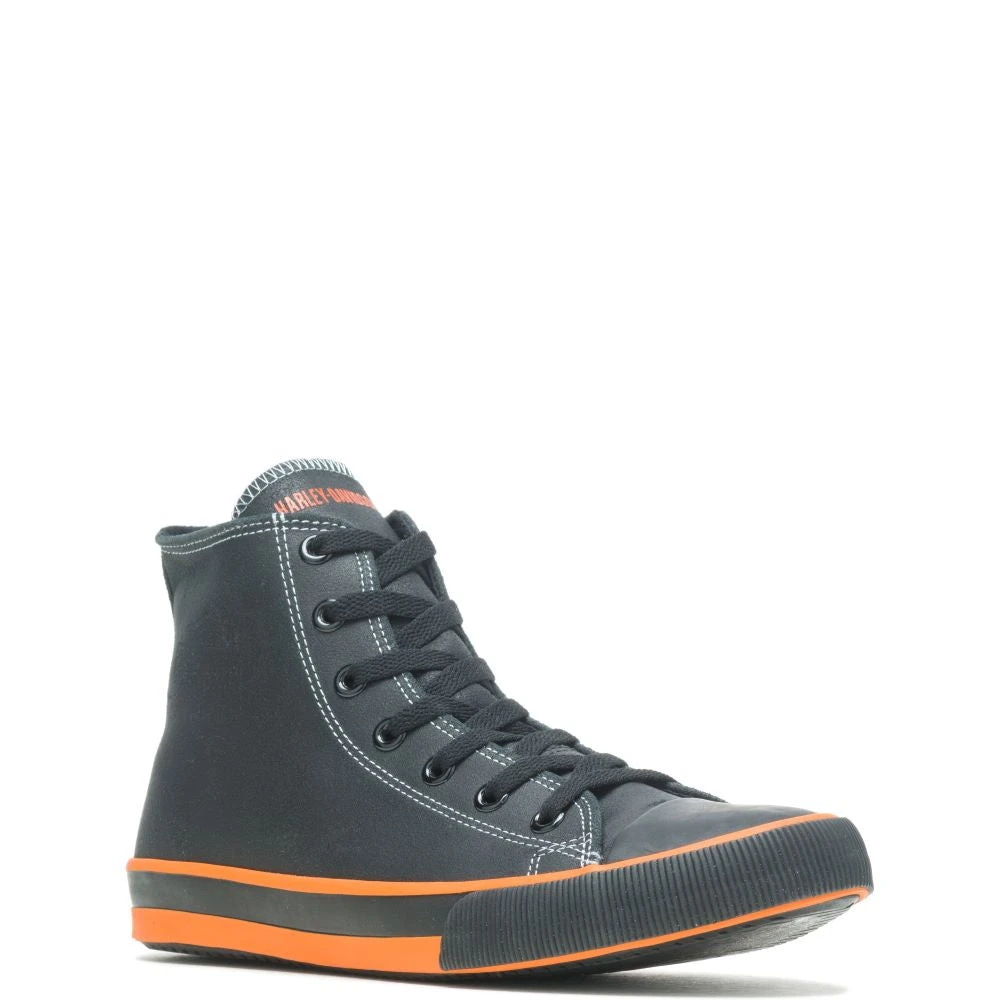 'Harley Davidson' Men's 4.25" Nathan Hi-Top Sneaker - Black 8 'Harley Davidson' Men's 4.25" Nathan Hi-Top Sneaker - Black - Image 6