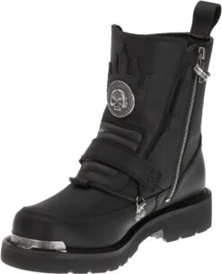 'Harley Davidson' Men's 6" Distortion Skull Zip Boot - Black -Fashion Boots Store HDM D94167 F15 091114 135 1024x1024@2x