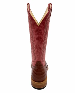 'Anderson Bean' Men's 13" HorsePower Top Hand Western Square Toe - Brandy Caiman Belly / Red Sinsation 12 'Anderson Bean' Men's 13" HorsePower Top Hand Western Square Toe - Brandy Caiman Belly / Red Sinsation -Fashion Boots Store HP80035 1024x1024@2x